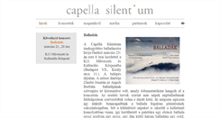 Desktop Screenshot of capellasilentium.com