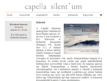 Tablet Screenshot of capellasilentium.com